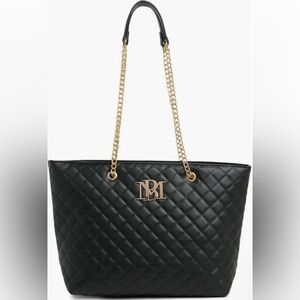 Badgley Mischka Large Quilted Tote Bag